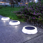 8-LED Solar Lawn Light | Outdoor Garden & Patio Stake Lamp