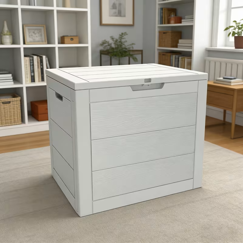 All-Season Outdoor Deck Box – Lockable Patio & Garden Storage Heavy-Duty Indoor or Outdoor Storage Deck Box – Patio, Pool, Garden, and Home