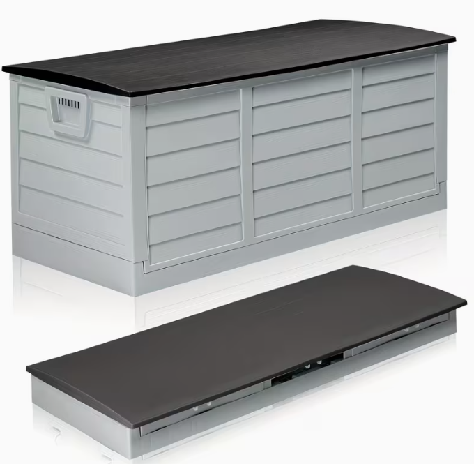 All-Season Outdoor Deck Box – Lockable Patio & Garden Storage Heavy-Duty Indoor or Outdoor Storage Deck Box – Patio, Pool, Garden, and Home