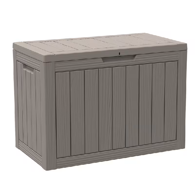All-Season Outdoor Deck Box – Lockable Patio & Garden Storage Heavy-Duty Indoor or Outdoor Storage Deck Box – Patio, Pool, Garden, and Home