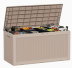 All-Season Outdoor Deck Box – Lockable Patio & Garden Storage Heavy-Duty Indoor or Outdoor Storage Deck Box – Patio, Pool, Garden, and Home