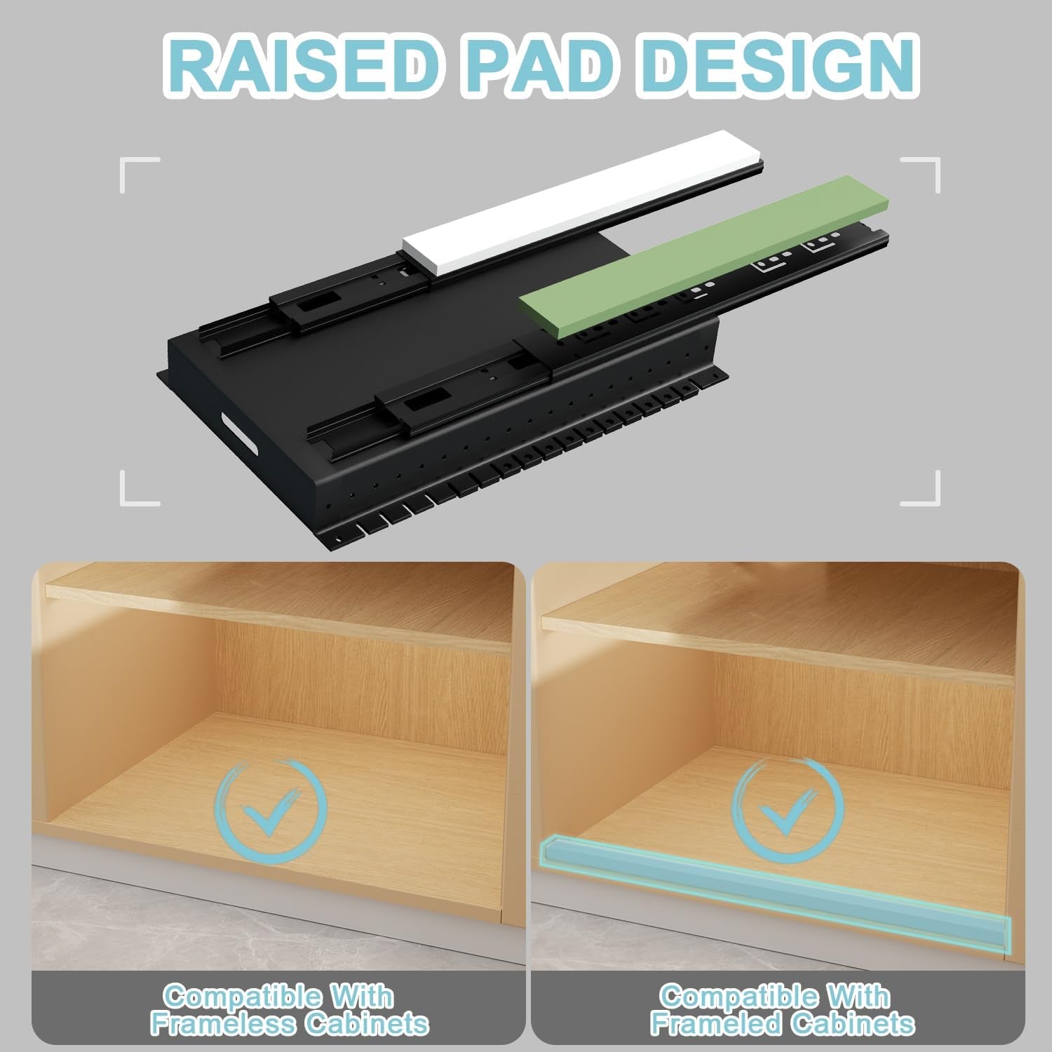 Pots and Pans Organizer under Cabinet, 22" Deep Expandable, 2 Pack