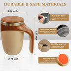Self Stirring Mug,Rechargeable Automatic Magnetic Self Stirring Coffee Mug,Rotating Home Office Travel Mixing Cup,To Stir Coffee, Chocolate, Milk, Protein,Cocoa Etc, Great for Office, School, Gym…