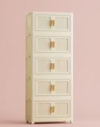 Foldable Rolling Storage Cabinet | 2–6 Layer Closet Organizer
