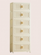 Foldable Rolling Storage Cabinet | 2–6 Layer Closet Organizer