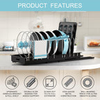 Pots and Pans Organizer under Cabinet, 22" Deep Expandable, 2 Pack