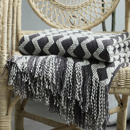 1PC Battilo Solid Knitted Throw Blanket Soft Weave Blankets for Sofa Bed Plaid Blanket Decorative Throws Luxury Bed Cover