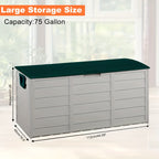 All-Season Outdoor Deck Box – Lockable Patio & Garden Storage Heavy-Duty Indoor or Outdoor Storage Deck Box – Patio, Pool, Garden, and Home