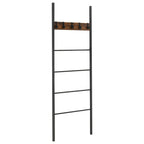 Decorative Blanket Ladder with 5 Removable Hooks