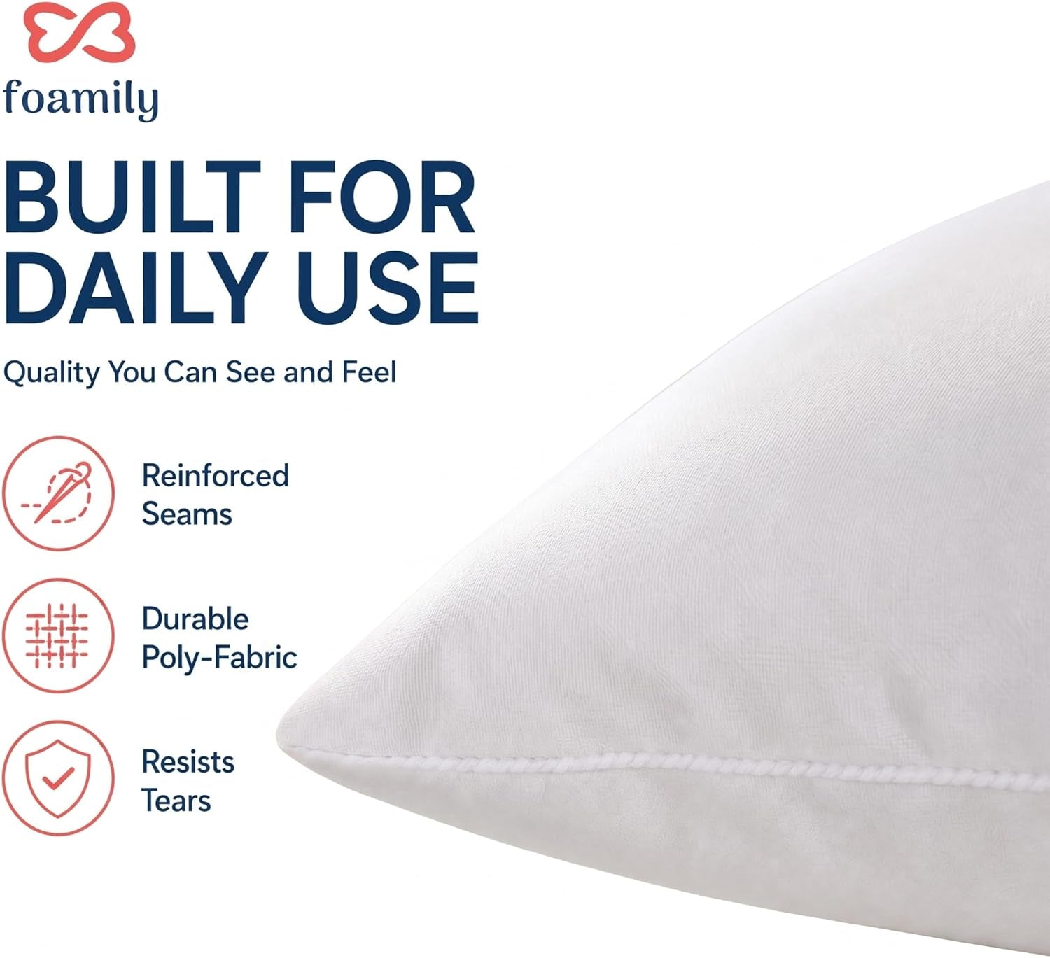 Couch Pillows Inserts 16X16 (Set of 4) Premium Decorative Pillows for Couch, Bed & Living Room, Soft Fluffy Throw Pillow Inserts for Home Décor