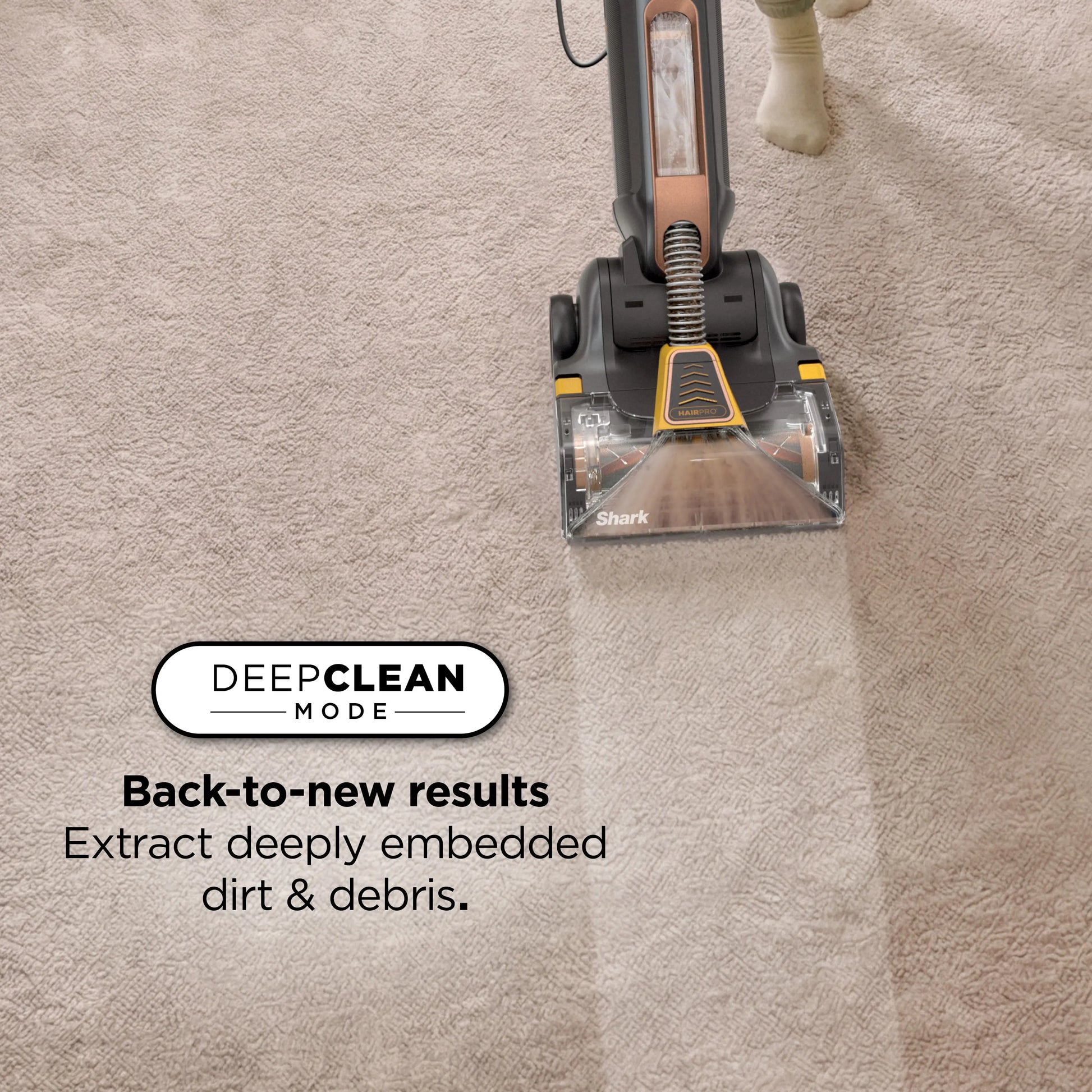 Shark Carpetforce Hairpro Upright Carpet Cleaner W/ Powerfins - EX551