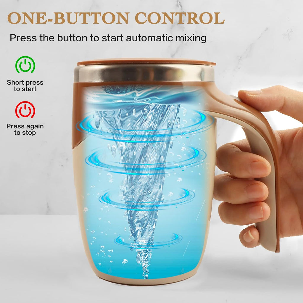 Self Stirring Mug,Rechargeable Automatic Magnetic Self Stirring Coffee Mug,Rotating Home Office Travel Mixing Cup,To Stir Coffee, Chocolate, Milk, Protein,Cocoa Etc, Great for Office, School, Gym…