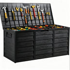 All-Season Outdoor Deck Box – Lockable Patio & Garden Storage Heavy-Duty Indoor or Outdoor Storage Deck Box – Patio, Pool, Garden, and Home